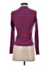 Monki Stripes Purple Turtleneck Sweater Size XS - photo 2