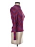 Monki Stripes Purple Turtleneck Sweater Size XS - photo 4