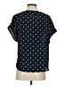 Banana Republic 100% Polyester Polka Dots Black Short Sleeve Blouse Size S - photo 2