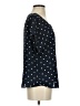 Banana Republic 100% Polyester Polka Dots Black Short Sleeve Blouse Size S - photo 4
