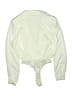 In the Style 100% Polyester Ivory Long Sleeve Blouse Size 6 - photo 2