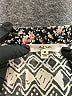 Ezra Print Multi Color Black 3/4 Sleeve Blouse Size M - photo 7