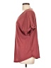 Shein Burgundy Short Sleeve Top Size 12 - photo 5