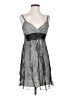 Ruby Rox Metallic Silver Cocktail Dress Size 5 - photo 1