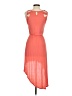 Mine Solid Orange Cocktail Dress Size S - photo 2