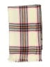 Old Navy 100% Acrylic Plaid Ivory Pink Scarf One size - photo 2