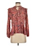 Democracy 100% Rayon Red Long Sleeve Blouse Size S - photo 1