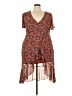 Rewind 100% Polyester Paisley Brown Cocktail Dress Size XXL - photo 1