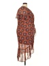 Rewind 100% Polyester Paisley Brown Cocktail Dress Size XXL - photo 4
