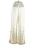 Francesca's 100% Polyester Metallic Ivory Casual Pants Size S - photo 2