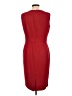 Kasper Solid Red Burgundy Cocktail Dress Size 10 - photo 2