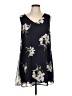 Fab'rik 100% Polyester Floral Blue Casual Dress Size L - photo 1