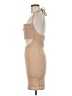 Shein 100% Polyester Tan Cocktail Dress Size 6 - photo 5