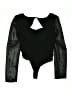 Lulus 100% Rayon Black Bodysuit Size M - photo 1