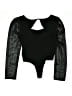 Lulus 100% Rayon Black Bodysuit Size M - photo 2
