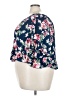 Meraki 100% Rayon Blue 3/4 Sleeve Blouse Size 3X - photo 5