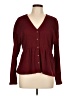 Venus Burgundy Long Sleeve Blouse Size L - photo 1