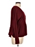 Venus Burgundy Long Sleeve Blouse Size L - photo 4