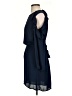 Collective Concepts 100% Polyester Solid Blue Casual Dress Size S - photo 5