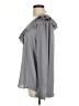 Ann Taylor 100% Polyester Gray Long Sleeve Blouse Size L - photo 5