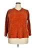 Victoria Jones Metallic Orange Pullover Sweater Size XL - photo 1