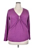 Lane Bryant Purple Long Sleeve Blouse Size 18 - 20 Plus - photo 1