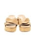 J/Slides Gold Ivory Wedges Size 10 - photo 2