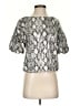 Pants Store Silver Short Sleeve Blouse Size S - photo 1