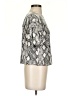 Pants Store Silver Short Sleeve Blouse Size S - photo 4