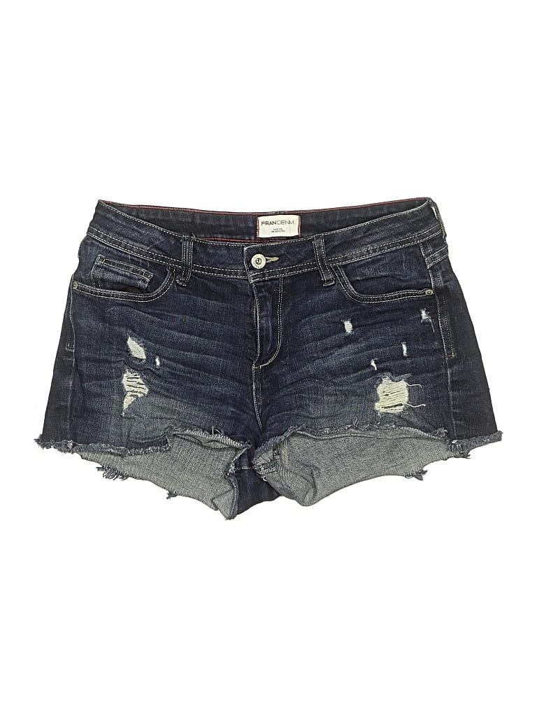 Pre-owned Fran Denim Denim Shorts In Blue