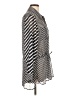Tommy Hilfiger 100% Polyester Chevron-herringbone Silver Long Sleeve Blouse Size L - photo 4
