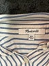 Madewell Stripes Blue Short Sleeve Blouse Size XXS - photo 7