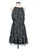 Nine West 100% Polyester Animal Print Black Cocktail Dress Size S - photo 1