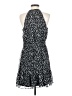 Nine West 100% Polyester Animal Print Black Cocktail Dress Size S - photo 2