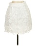Aqua 100% Polyester White Formal Skirt Size S - photo 1