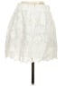 Aqua 100% Polyester White Formal Skirt Size S - photo 2