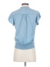 FRAME Blue Short Sleeve Blouse Size XS - photo 2