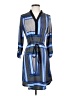 Perseption Concept Graphic Blue Casual Dress Size S - photo 1