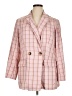 Shein Curve Checkered-gingham Pink Blazer Size 14 Plus (1) - photo 1