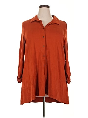 Kim Rogers 3/4 Sleeve Button-Down Shirt (view 1)