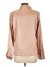 Shein 100% Polyester Polka Dots Tan Long Sleeve Blouse Size L - photo 2