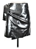 Eight Paris Metallic Silver Faux Leather Skirt Size S - photo 1