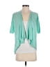 Elle 100% Acrylic Teal Cardigan Size S - photo 1