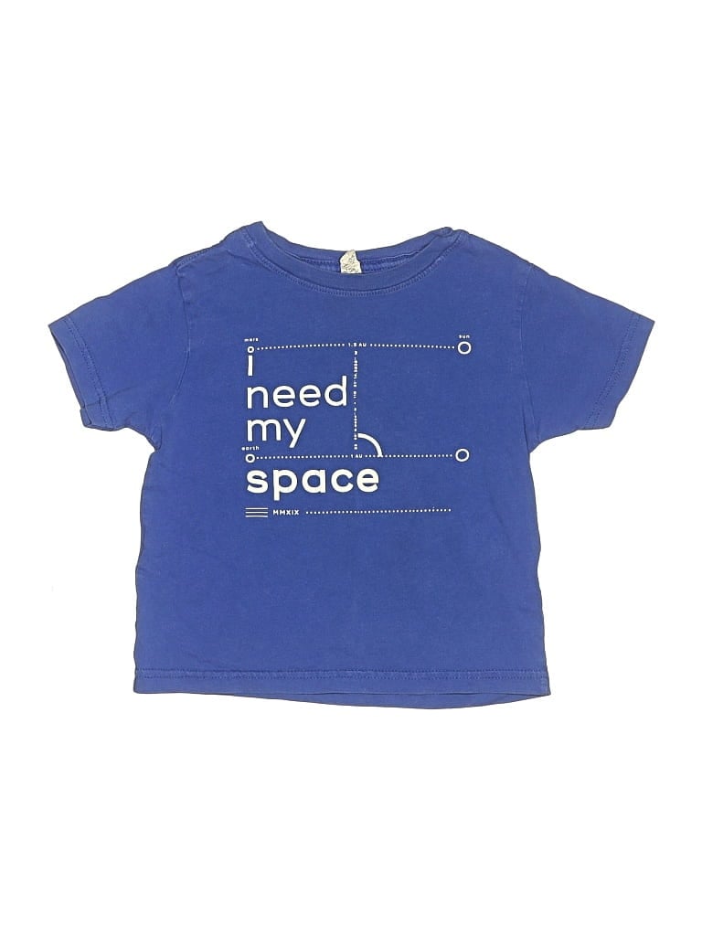 Pre-owned Rabbit Skins Kids' Short Sleeve T-shirt In Blue
