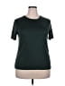 Oiselle Solid Green Active T-Shirt Size XXL - photo 1