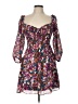 B. Smart 100% Polyester Floral Purple Cocktail Dress Size 11 - photo 1