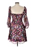 B. Smart 100% Polyester Floral Purple Cocktail Dress Size 11 - photo 2