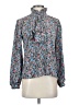 Assorted Brands Floral Blue Long Sleeve Blouse Size XS (estimated) - photo 1