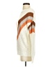 Unbranded 100% Acrylic Chevron-herringbone Ivory Pullover Sweater Size S - photo 5