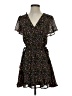 Mi ami 100% Polyester Floral Black Casual Dress Size XS - photo 1
